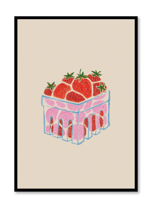 Strawberry Punnet, Poster