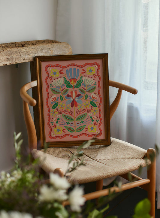 Flower Patch Symmetry, Poster