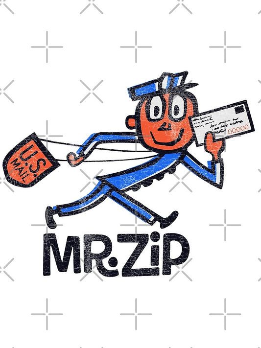 Mr. Zip Zippy T-Shirt – USPS Retro Mailman Design – Postal Worker